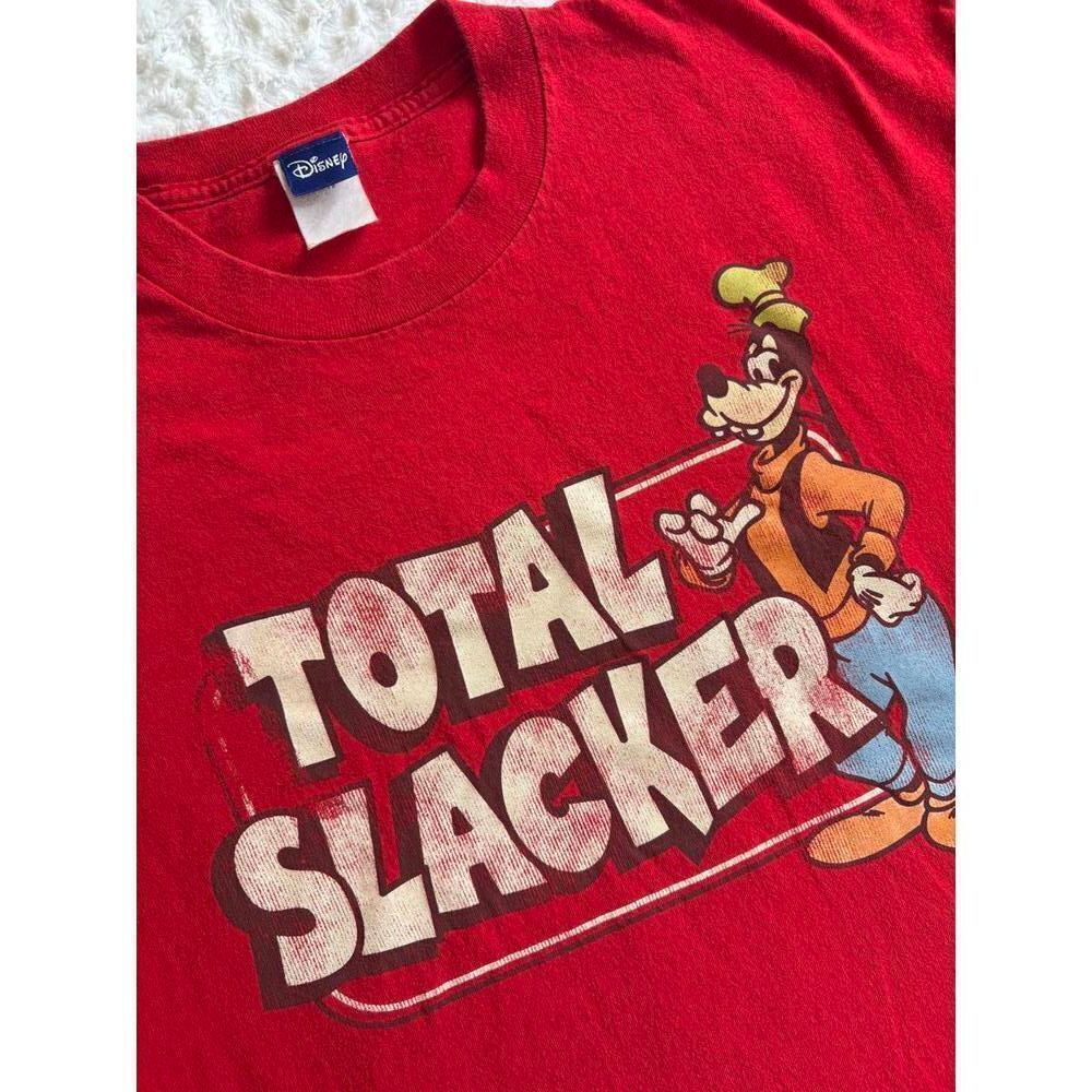 Vintage Disney Goofy “Total Slacker” Red Graphic T-Shirt Adult XL